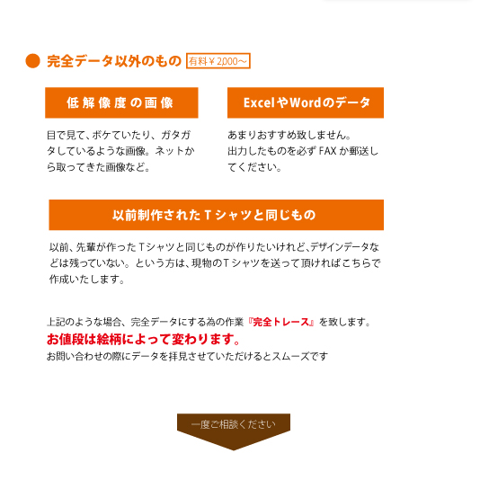 完全データ以外のもの