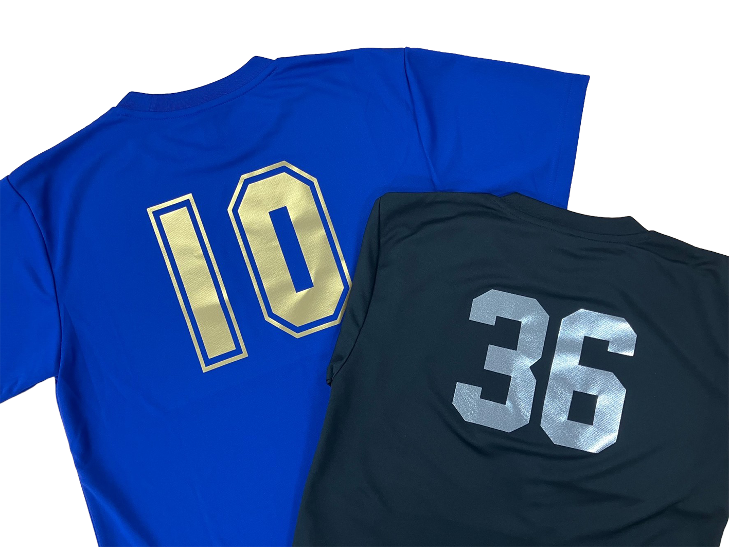 対応可能な加工方法 背番号・ネーム(カッティングシート)のイメージ