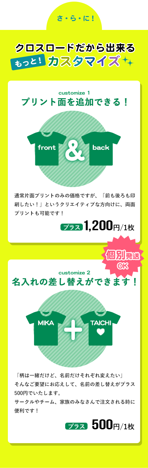クロスロードだから出来る!もっとカスタマイズ